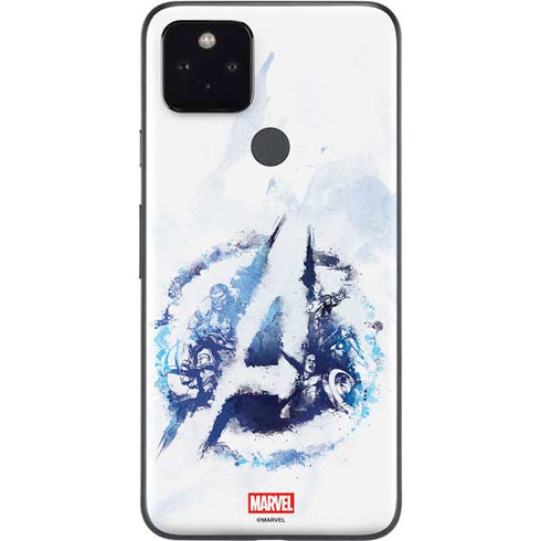 Marvel Avengers Blue Logo Google Pixel 4a 5G Skin